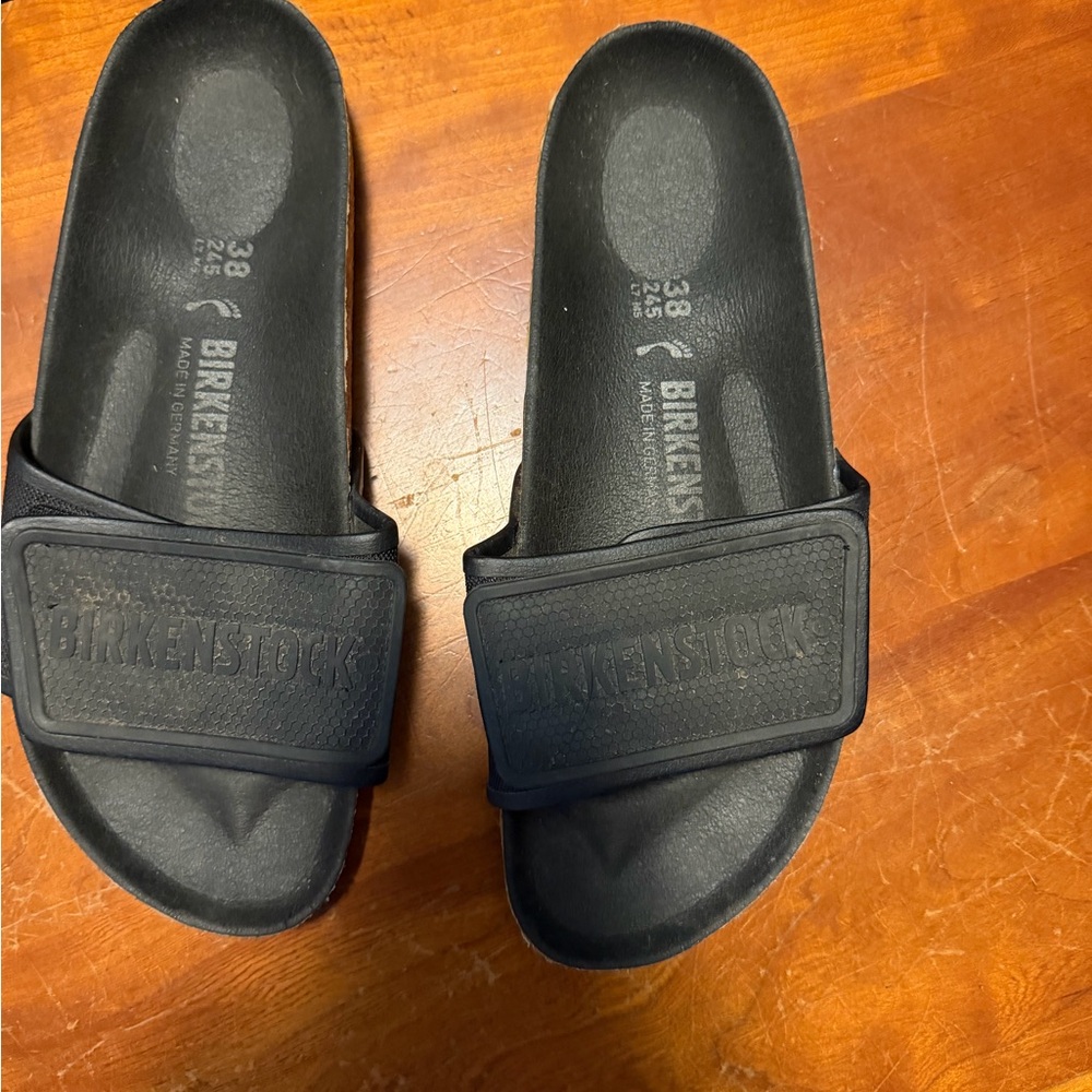 Birkenstock Black EVA Slide Sandals Size 38 (7-7.5) Waterproof